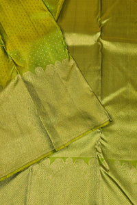 Vibrant Apple Green Kanchipuram Silk Saree