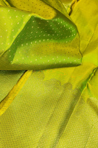 Vibrant Apple Green Kanchipuram Silk Saree