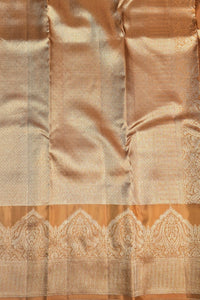 Radiant Persian Orange Kanchipuram Silk Saree