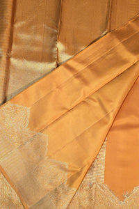 Radiant Persian Orange Kanchipuram Silk Saree