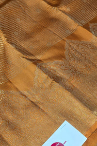 Radiant Persian Orange Kanchipuram Silk Saree