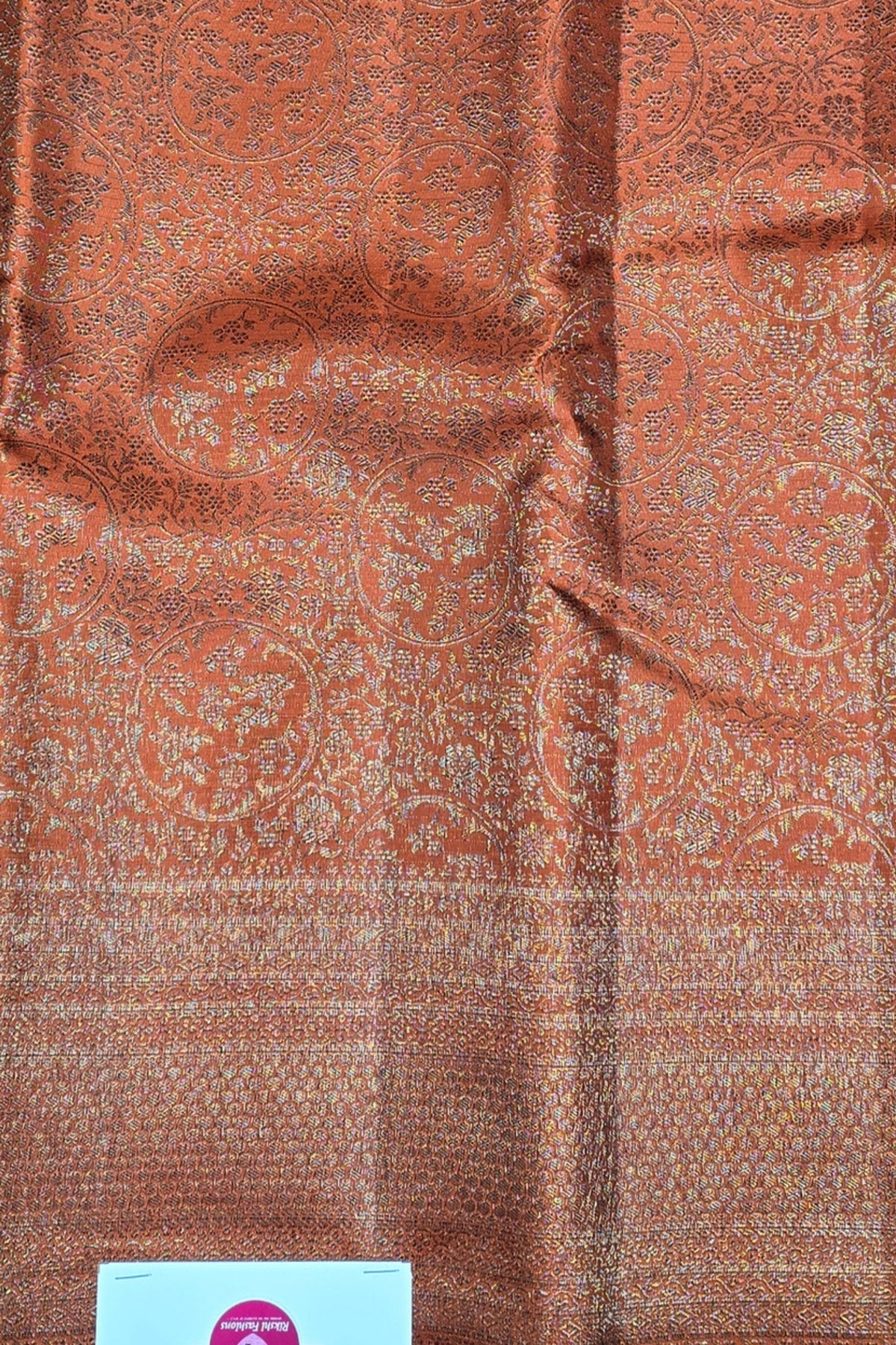 Elegant Deep Chestnut Kanchipuram Silk Saree