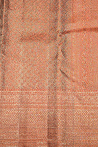 Elegant Deep Chestnut Kanchipuram Silk Saree