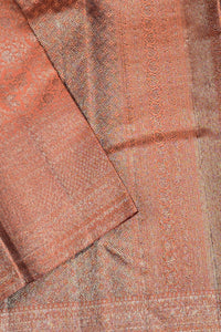 Elegant Deep Chestnut Kanchipuram Silk Saree