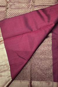 Brown Kanchipuram Silk Saree – Earthy & Classic