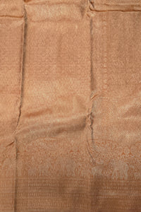 Saddle Brown Kanchipuram Silk Saree – Rich & Classic