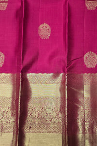 Maroon Kanchipuram Silk Saree with Teal Blue Pallu – Rich & Striking