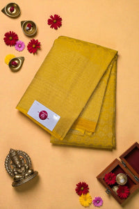Yellow Kanchipuram Silk Saree – Bright & Festive
