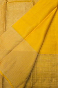 Yellow Kanchipuram Silk Saree – Bright & Festive