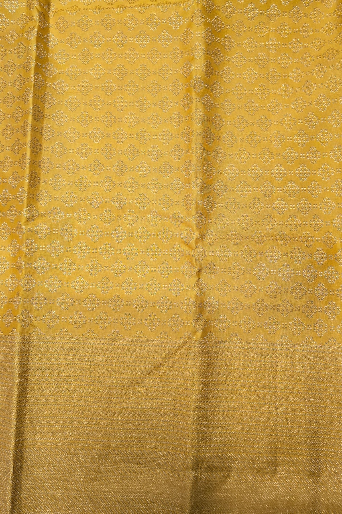 Yellow Kanchipuram Silk Saree – Bright & Festive