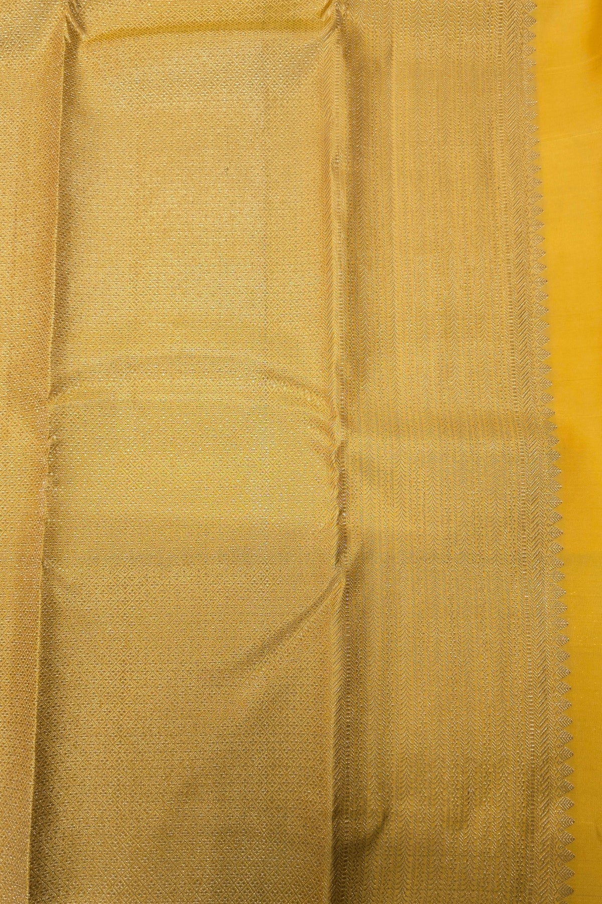 Yellow Kanchipuram Silk Saree – Bright & Festive