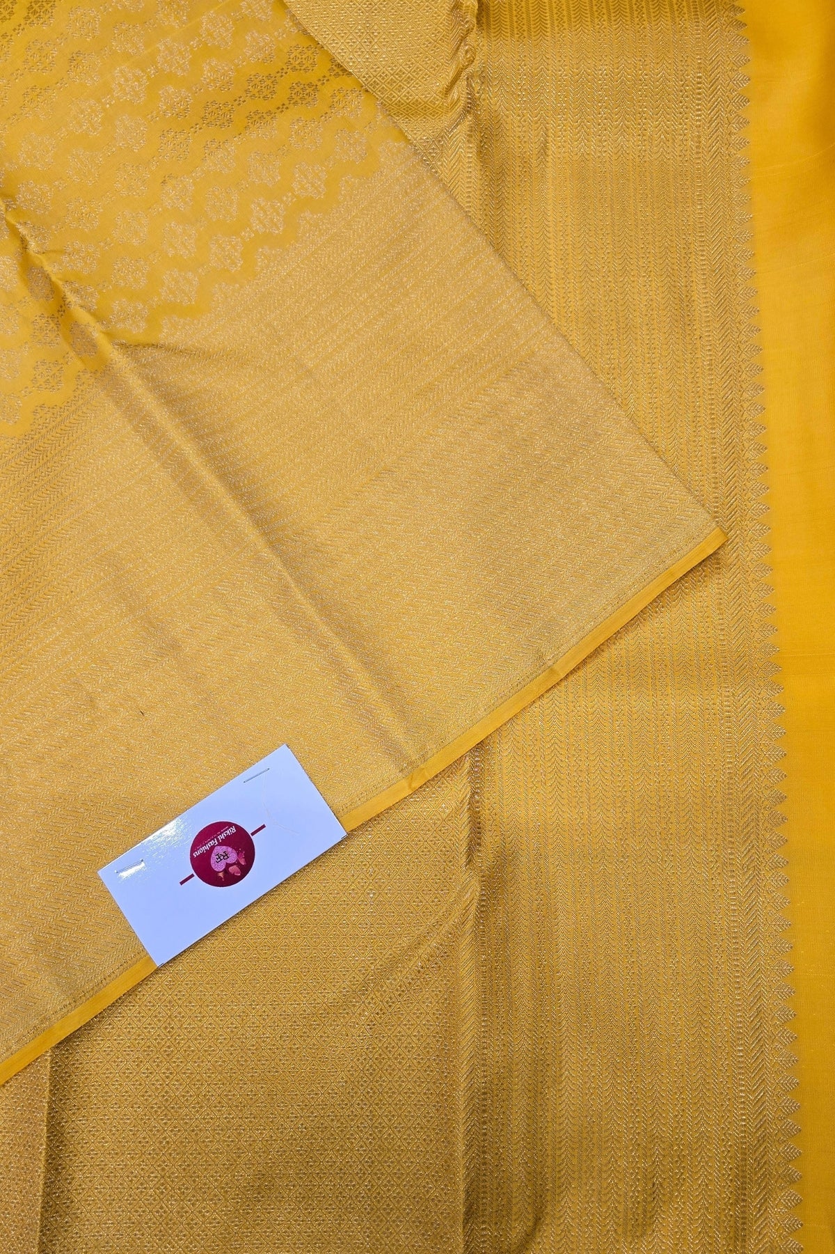 Yellow Kanchipuram Silk Saree – Bright & Festive