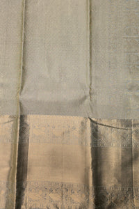 Olive Light Green Kanchipuram Silk Saree – Soft & Elegant