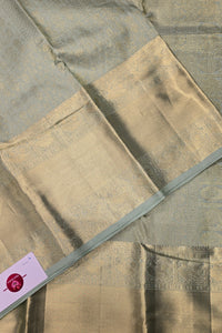 Olive Light Green Kanchipuram Silk Saree – Soft & Elegant