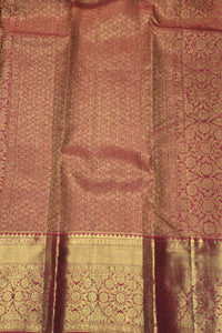 Dark Green Kanchpuram Saree with Red border