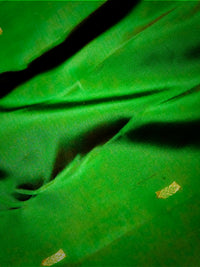 Dark Green and Burgundy Silk Saree – A Fusion of Rich