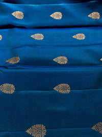 Egyptian Blue Silk Saree – A Touch of Regal Sophistication