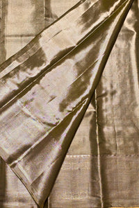 Close-up of brown fabric with a subtle pattern