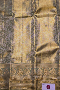 Grace in Grey – Kanchipuram Silk Saree with Subtle Sophistication