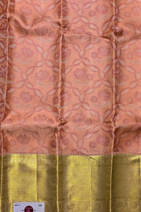Fabric with pink and green patterned design