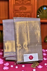 Elegant Lavender Kanchipuram Saree with Soft Pink