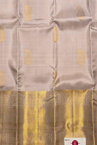 Elegant Lavender Kanchipuram Saree with Soft Pink