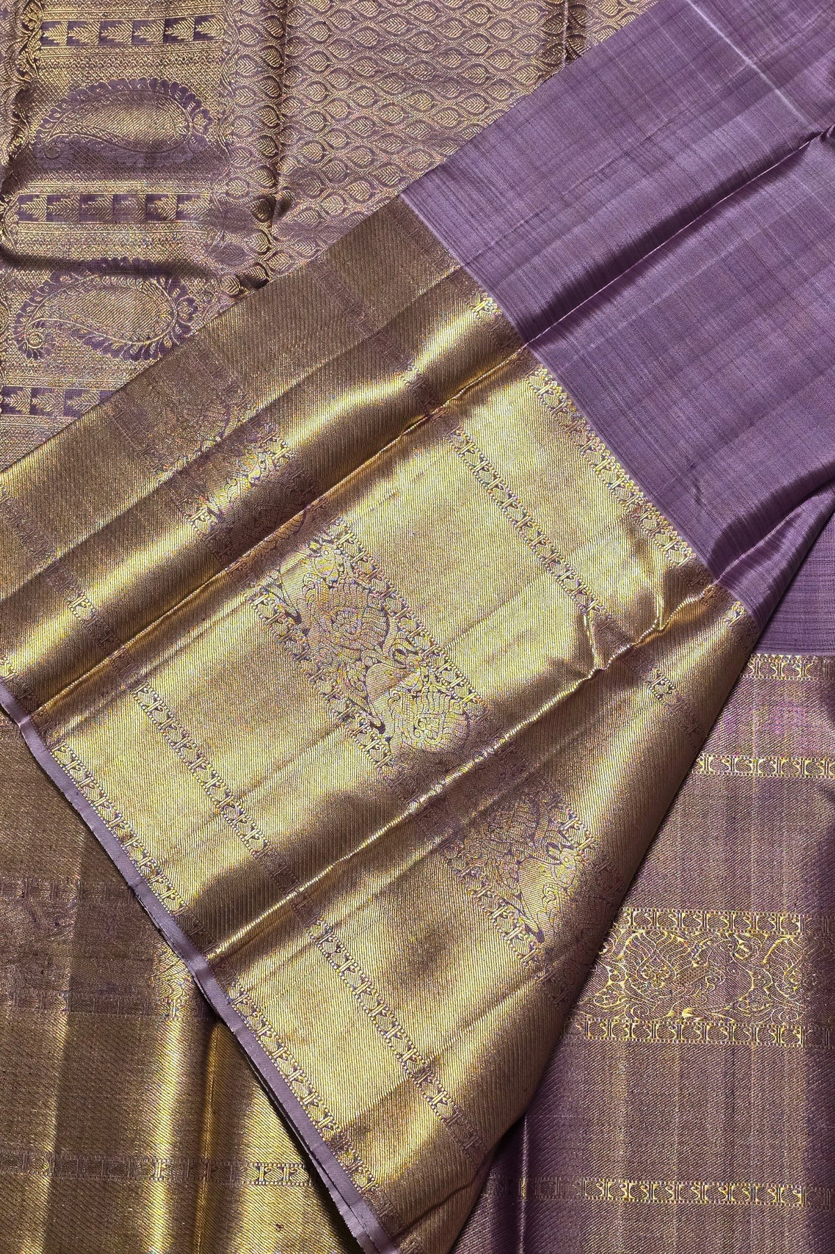 Sophisticated Taupe Grey Saree with Subtle Elegance