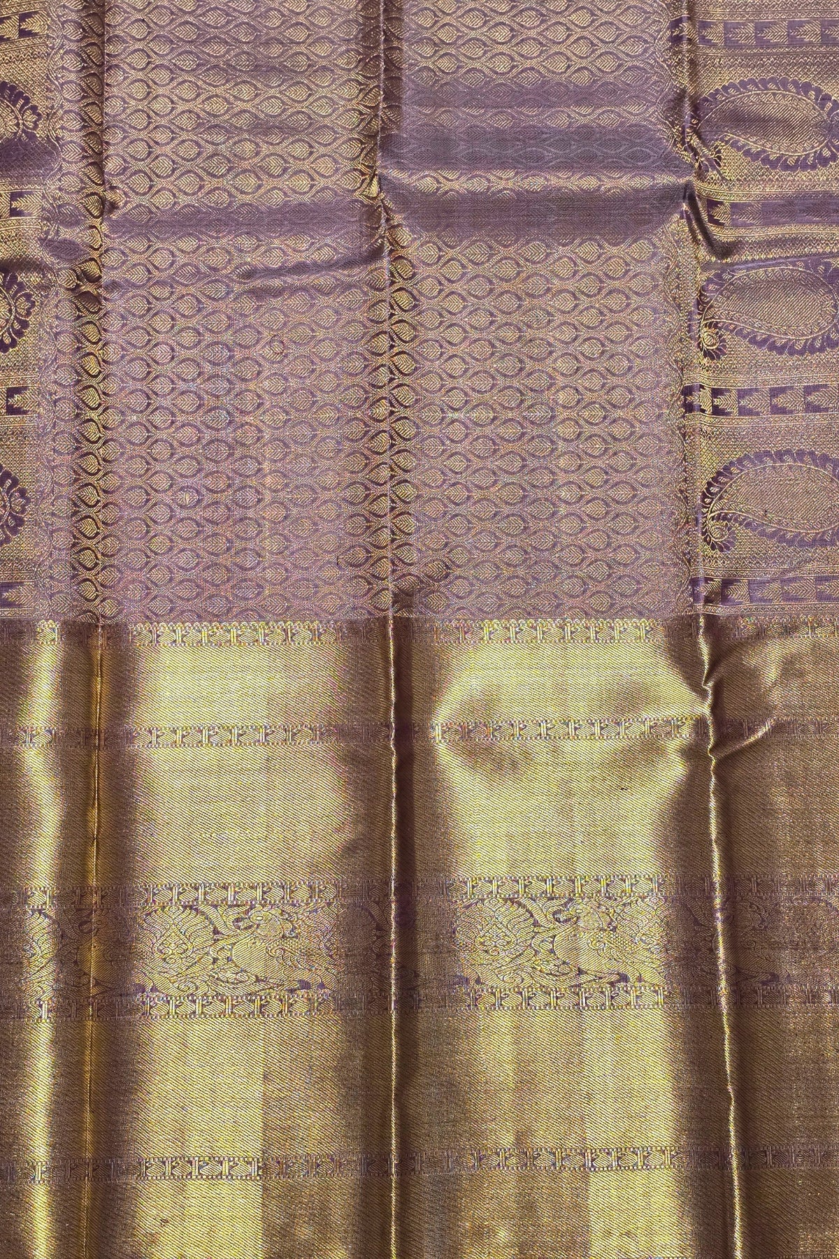 Sophisticated Taupe Grey Saree with Subtle Elegance