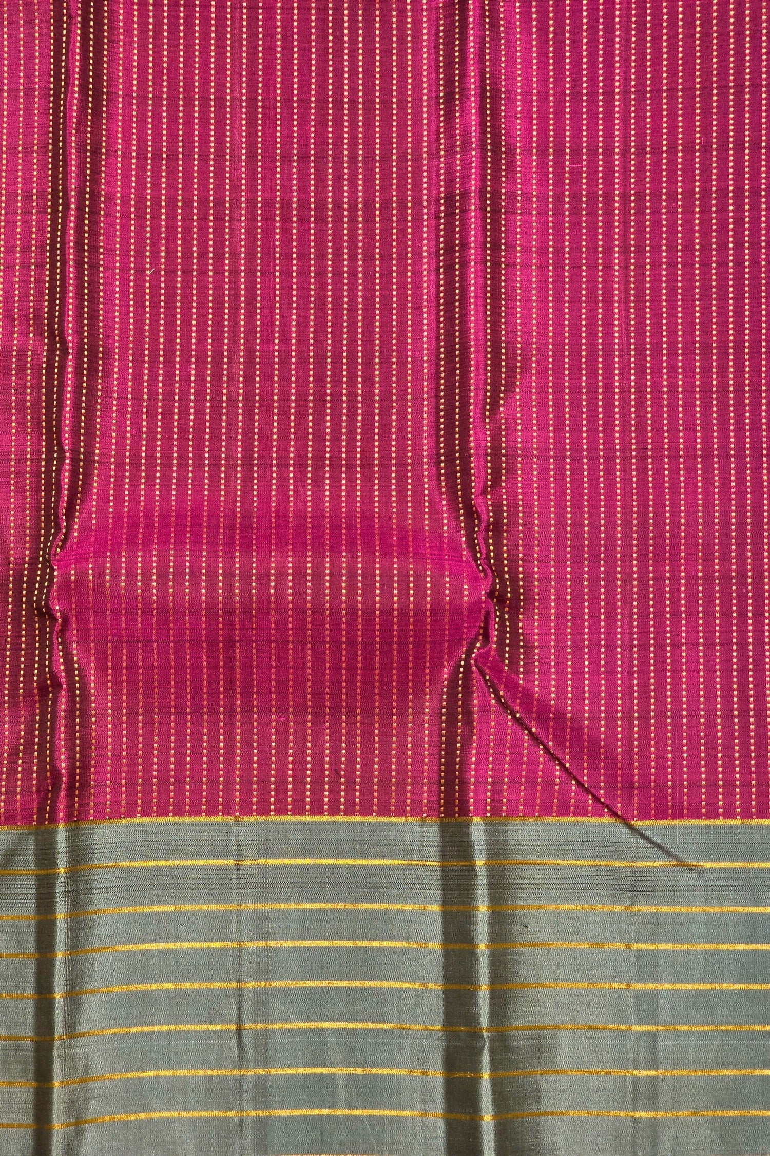 Stunning Deep Carmine Kanchipuram  Saree with Rich Elegance