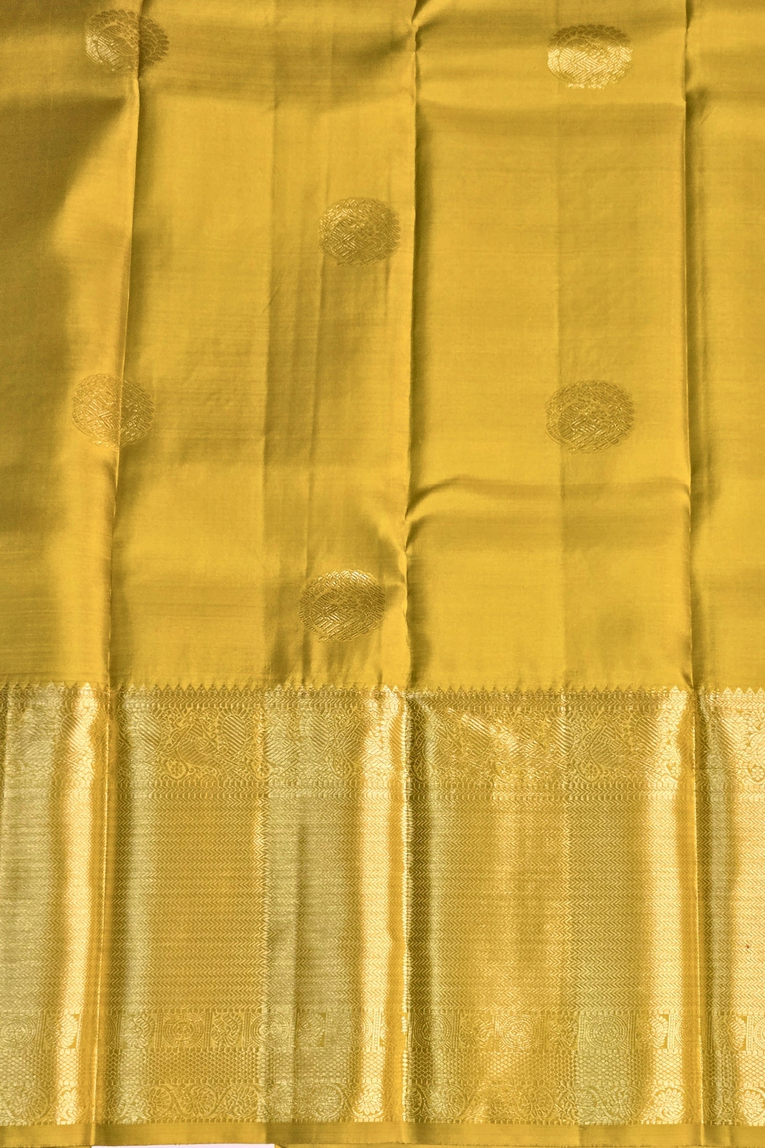 Sunshine Glow Kanchipuram Silk Saree