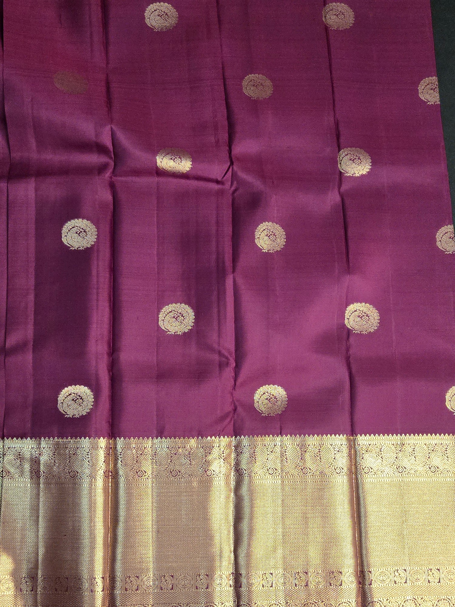 Royal Ember Maroon Kanchipuram Silk Saree
