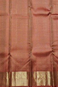 Brown fabric with a gold border