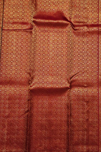 Ember Elegance Kanchipuram Silk Saree in Classic Red