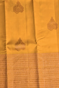 Sunlite Yellow Kanchipuram Silk Saree