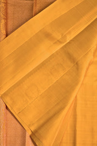 Sunlite Yellow Kanchipuram Silk Saree