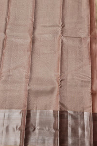 Mountbatten Pink Kanchipuram Silk Saree with Floral Print