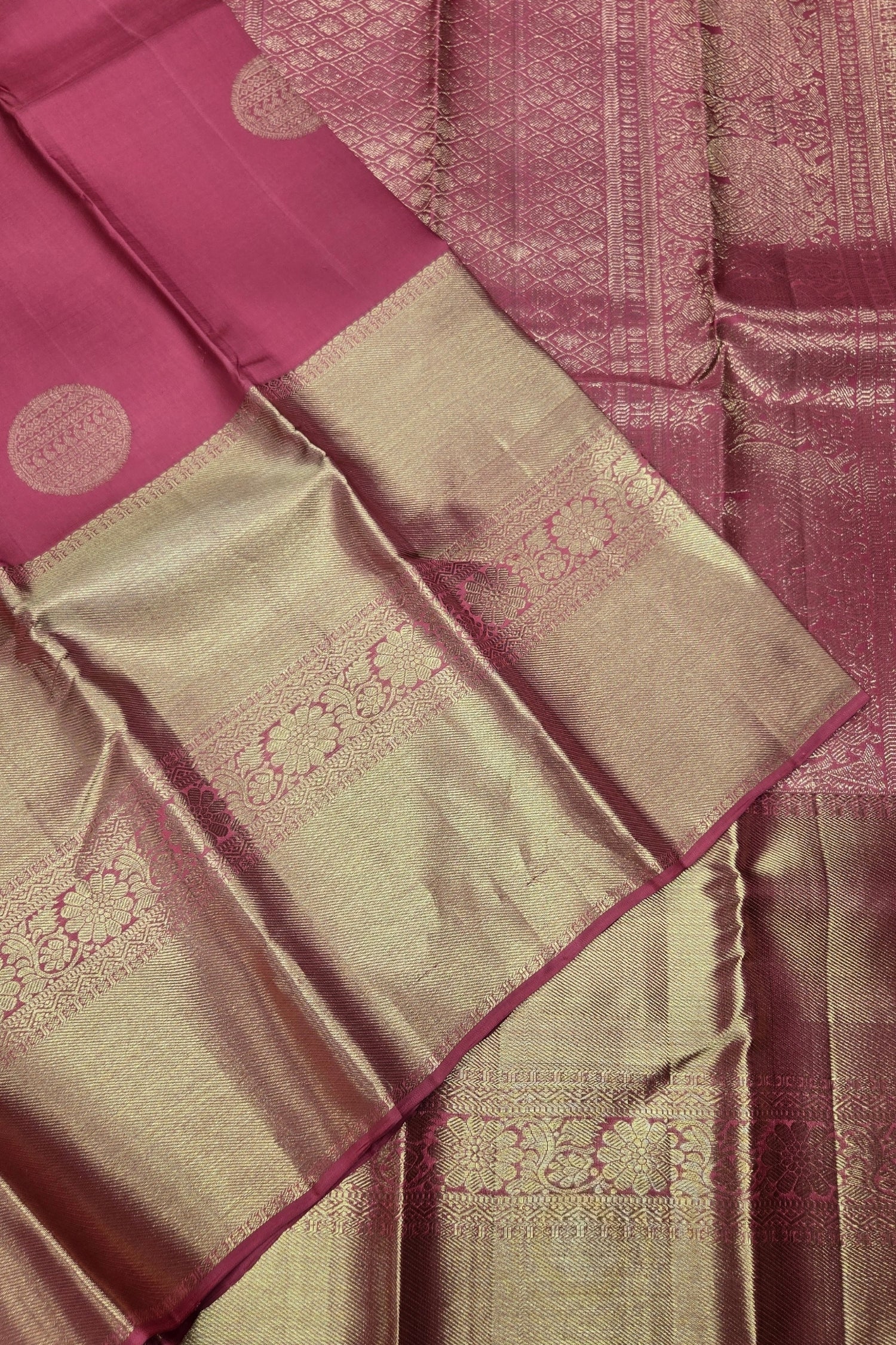 Regal Maroon Kanchipuram Silk Saree