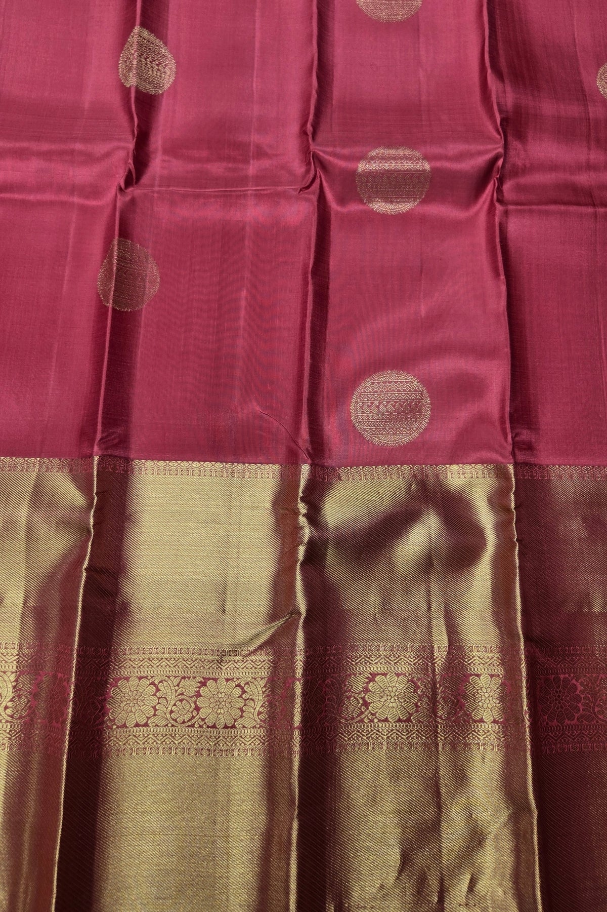 Regal Maroon Kanchipuram Silk Saree