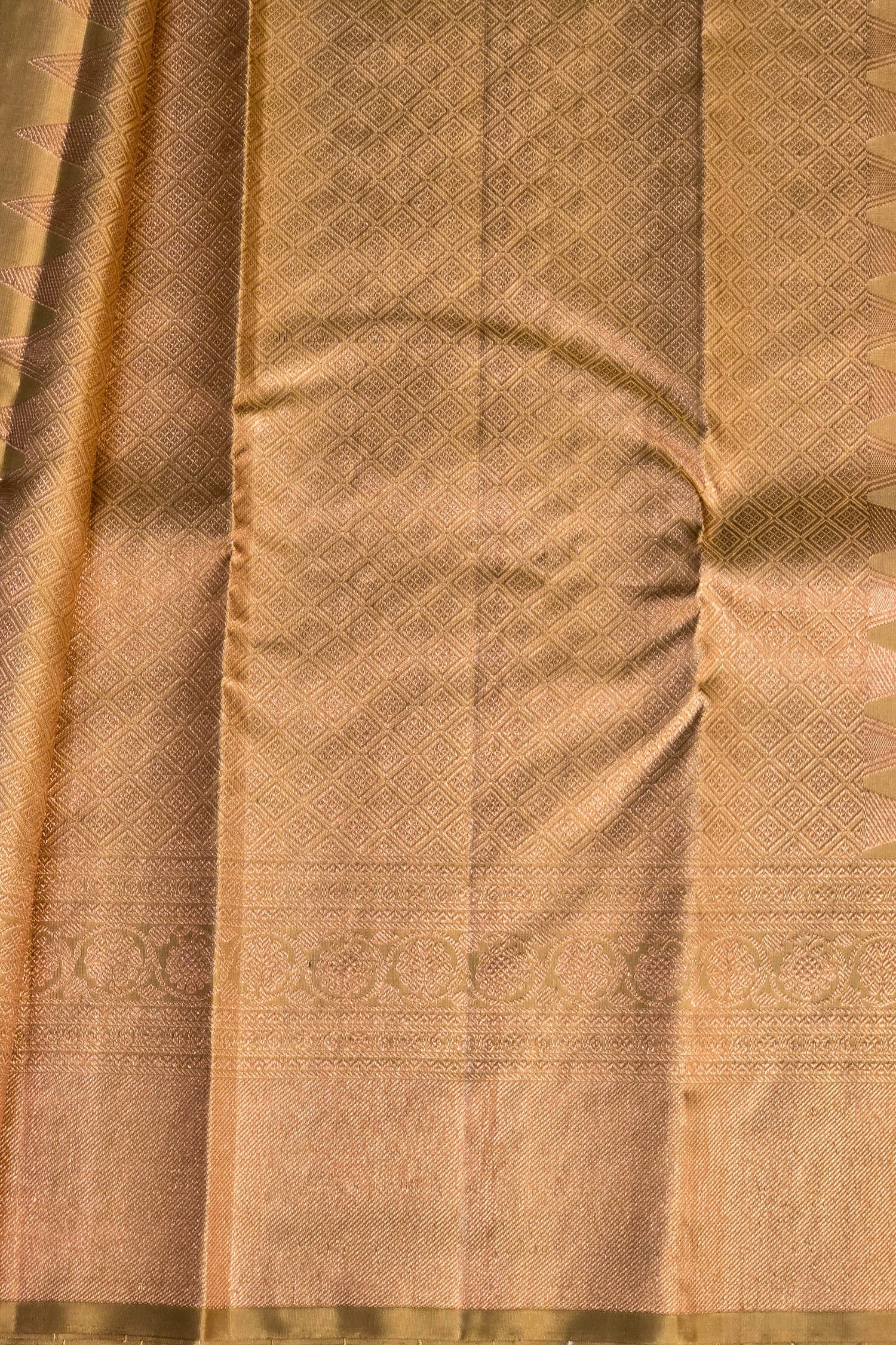 Timeless Harmony – Yellow with Maroon Kanchipuram Silk Saree