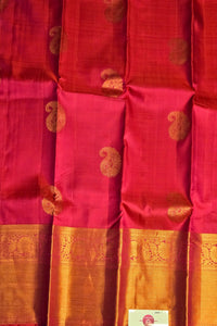 Crimson Majesty – Red Kanchipuram Silk Saree