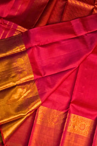 Crimson Majesty – Red Kanchipuram Silk Saree