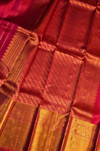 Crimson Majesty – Red Kanchipuram Silk Saree