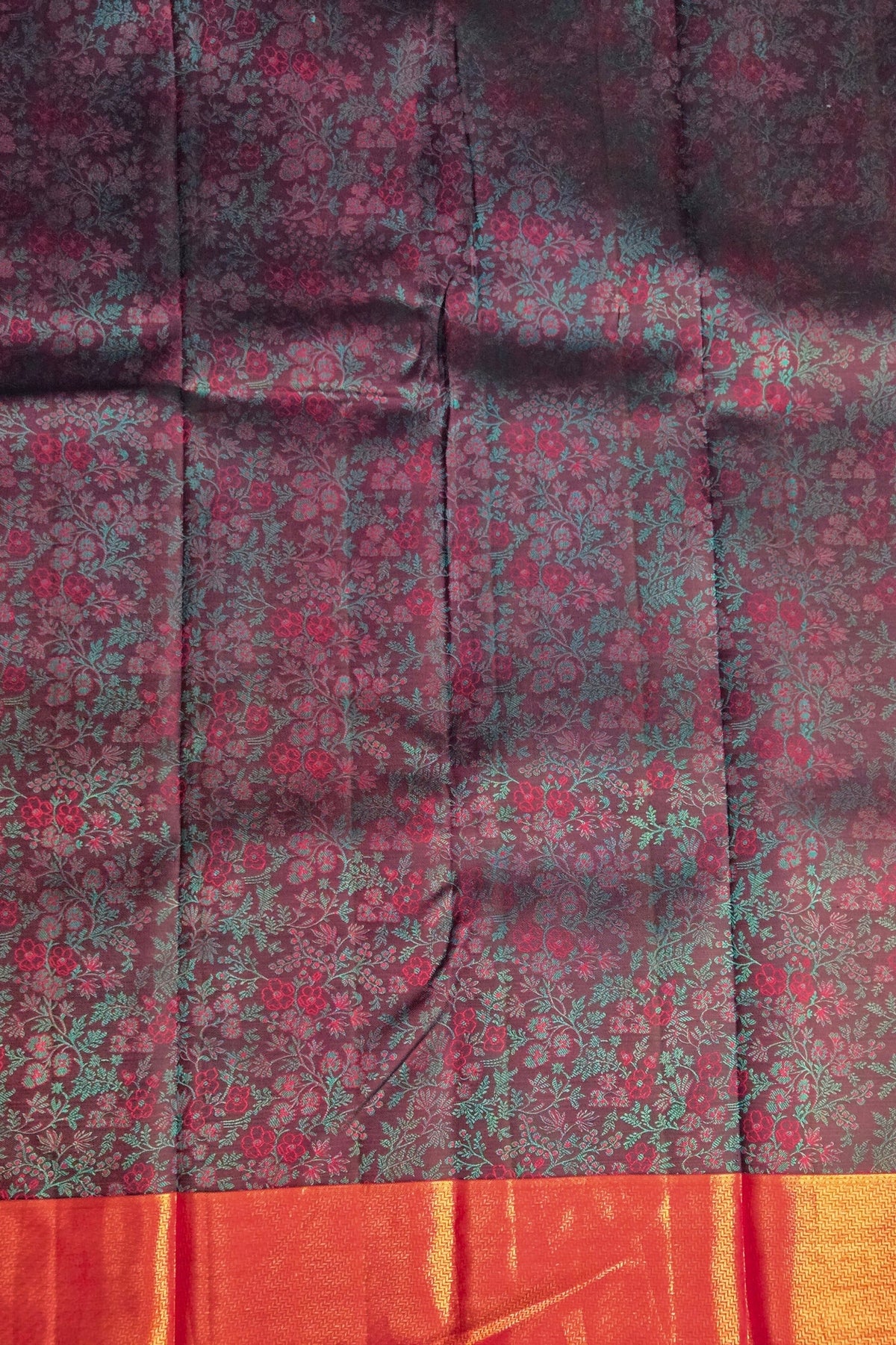 Royal Radiance – Blue and Pink Kanchipuram Silk Saree