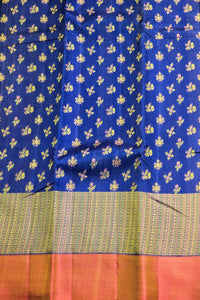 Royal Blue Full Design Kanchipuram Silk Saree