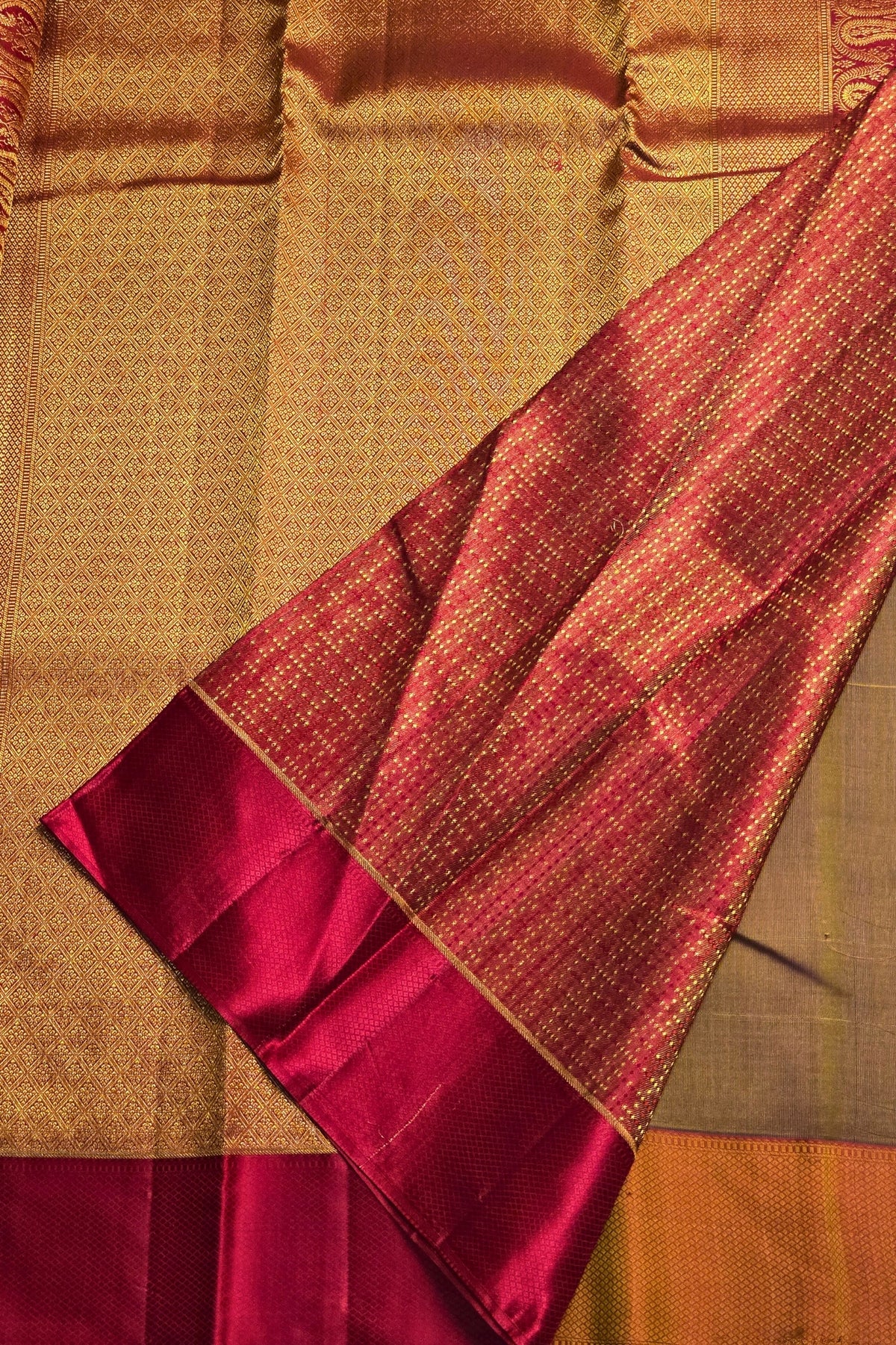 Royal Blue Full Design Kanchipuram Silk Saree