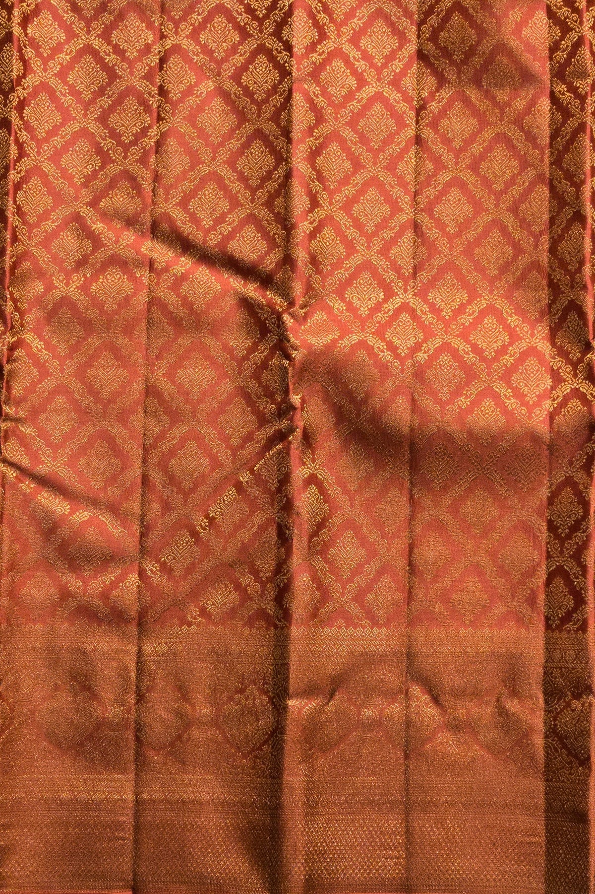 Close-up of patterned fabric with a focus on texture and color.