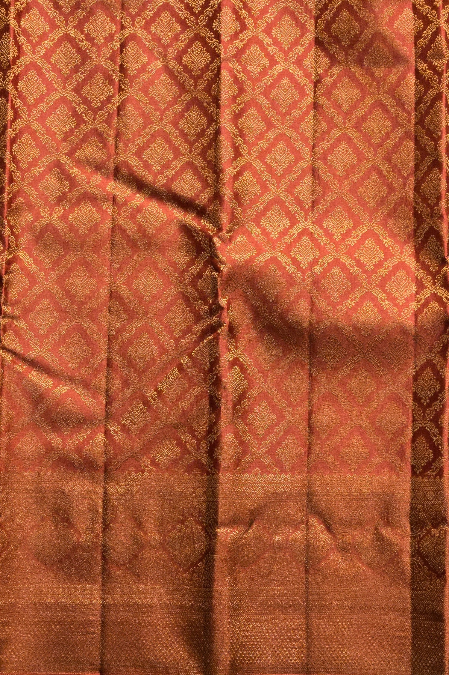 Close-up of patterned fabric with a focus on texture and color.