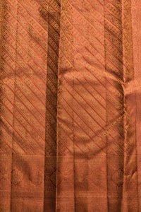 Close-up of a brown fabric with a textured pattern