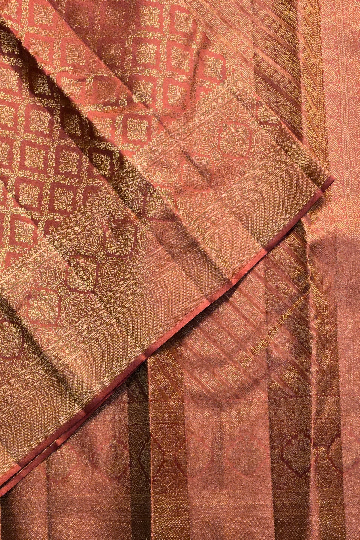 Close-up of a patterned fabric with a focus on texture and design.