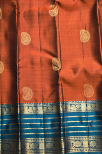 Traditional saree with a patterned border